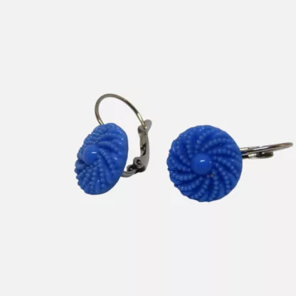 boucles-oreilles-bleues en verre