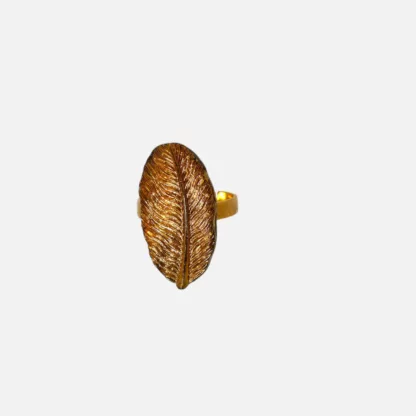 bague en forme de feuille