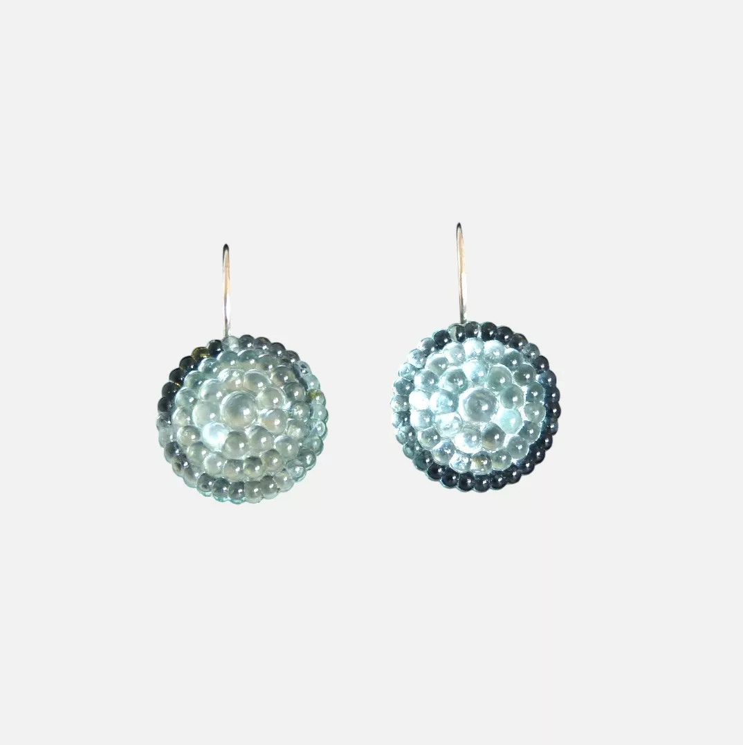 boucles d'oreilles translucides