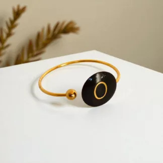 bracelet noir et doré