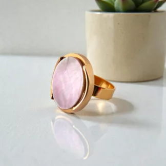 bague miroie de nacre