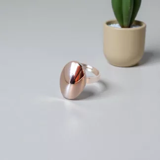 bague miroir ovale