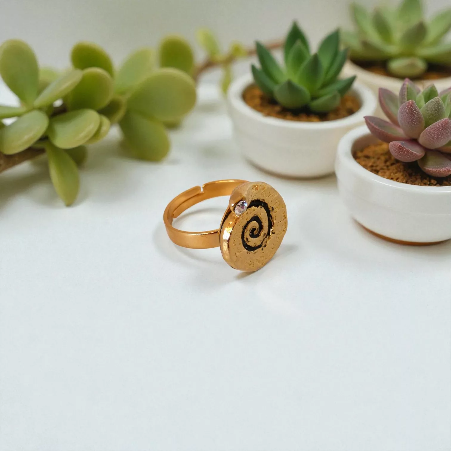 bague spirale d'or