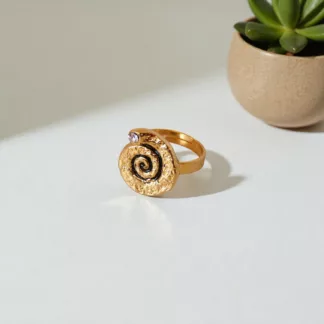bague spirale d'or