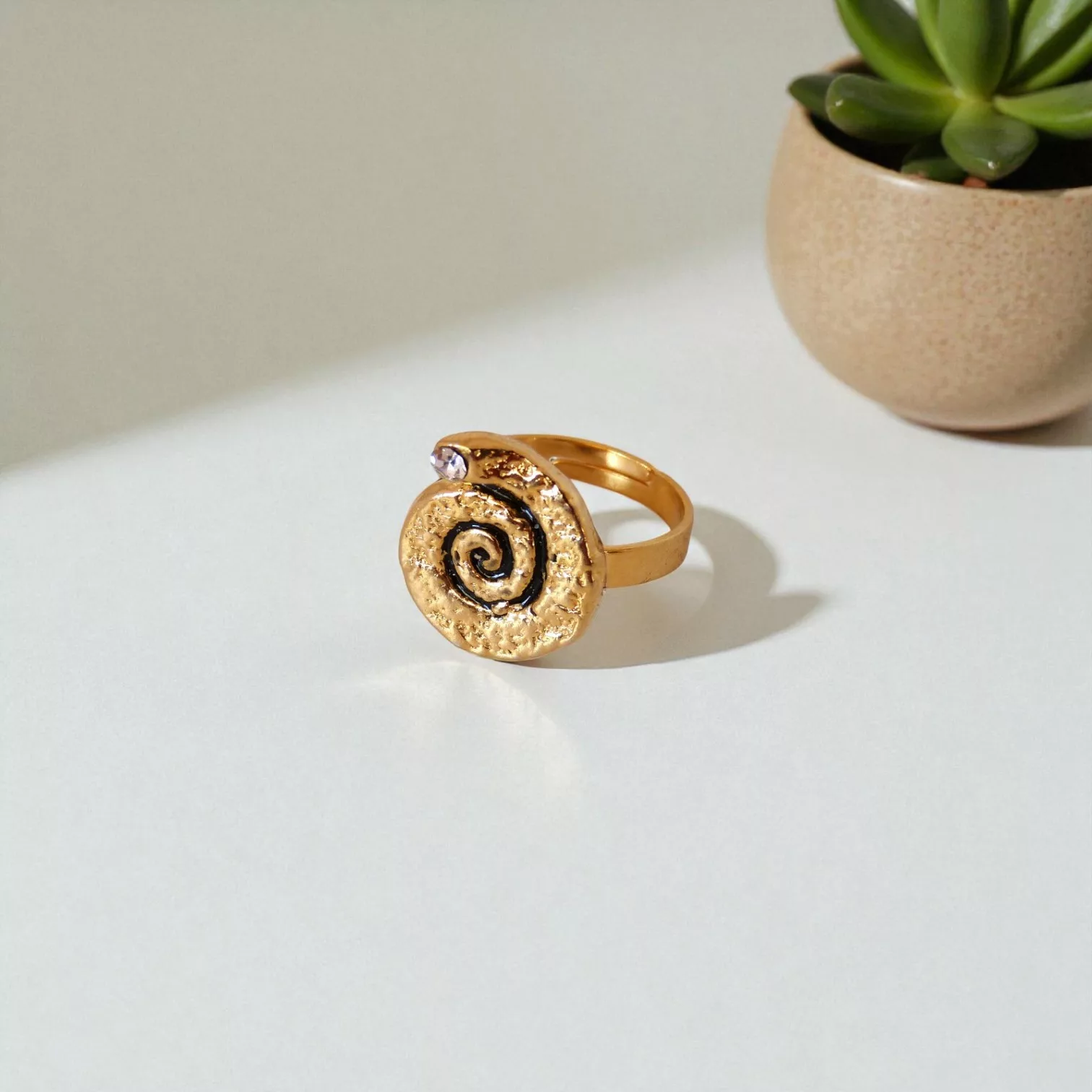 bague spirale d'or