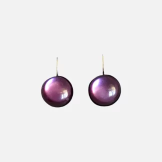 boucles d'oreilles violettes