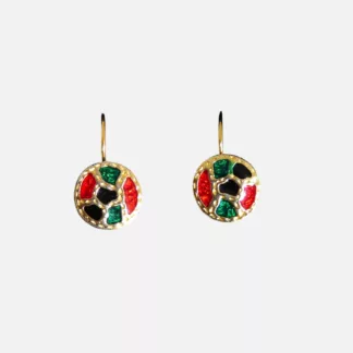 boucles d'oreilles mosaïque
