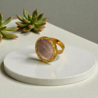 bague ancienne en nacre