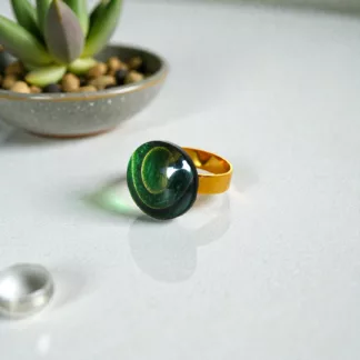 bague dégradé de vert