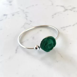 bracelet rose velours