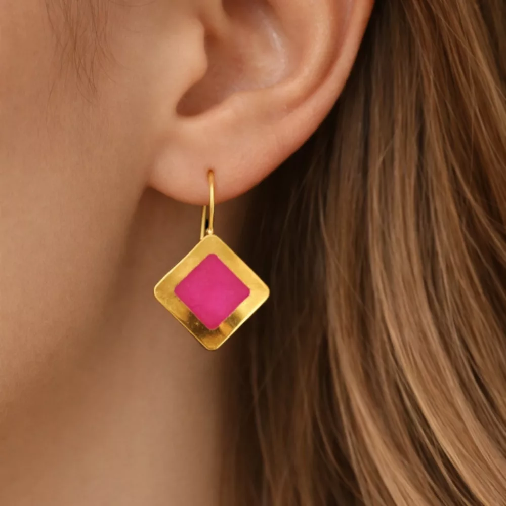 boucles d'oreilles en boutons